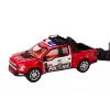LEAN TOYS Police Pickup Truck With Tow Truck Semi-Trailer Off-Road Car Police Set