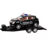 LEAN TOYS Police Pickup Truck With Tow Truck Semi-Trailer Off-Road Car Police Set