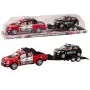 LEAN TOYS Police Pickup Truck With Tow Truck Semi-Trailer Off-Road Car Police Set