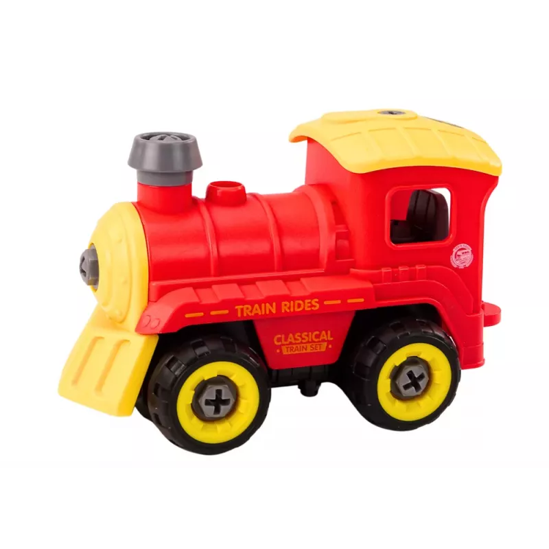 LEAN TOYS ferngesteuerte RC Drehlokomotive, Rot