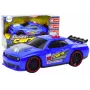 LEAN TOYS Rennwagen mit Licht, Sound und öffnender Motorhaube Blau