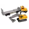LEAN TOYS Lora Truck Crawler Bagger mit Licht, Sound und Antrieb - Gelb, Maßstab 1:14, 2,4 GHz RC