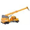LEAN TOYS Truck Yellow Crane With Friction Drive Light and Sound Effects