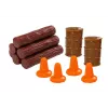 LEAN TOYS Holz-LKW mit Anhänger 1:24 Holzstämme Geräusche Lichter