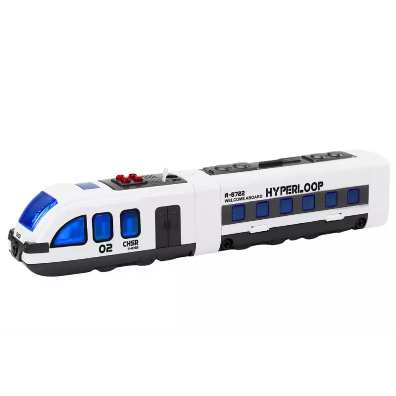 LEAN TOYS Passenger Train Turning Tracks DIY Sounds Lights