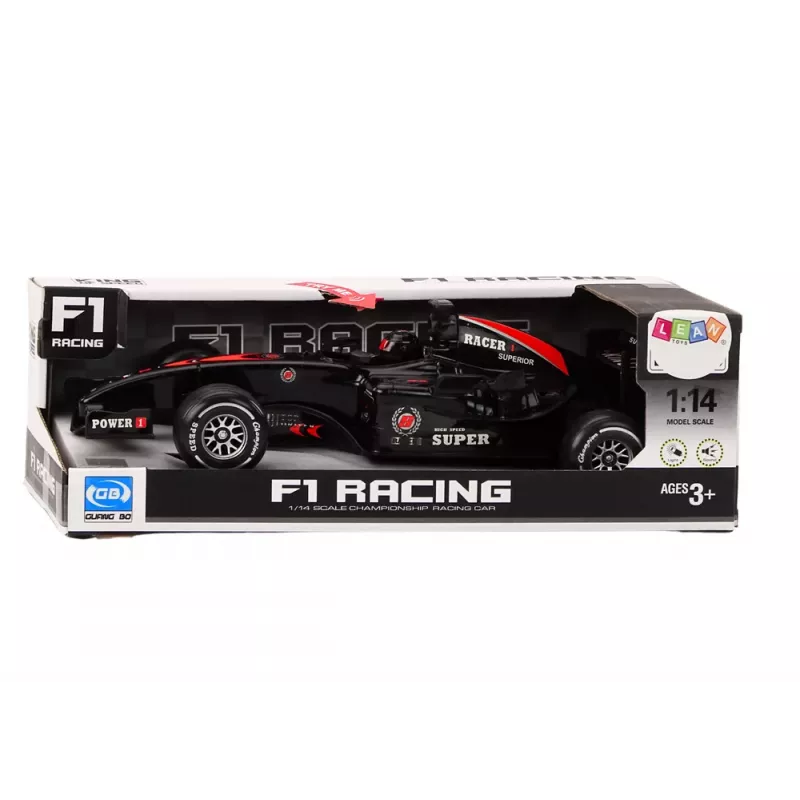 LEAN TOYS F1 Driven Sports Car Racer 1:14 Black Sounds