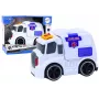 LEAN TOYS Spielzeug-Krankenwagen mit Licht und Sound - Weiß