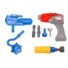 LEAN TOYS Schraubroboter mit Bohrer und Schraubendreher, Licht und Sound, Gelb