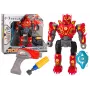 LEAN TOYS Schraubroboter mit Bohrer und Schraubendreher, Licht und Sound, Rot