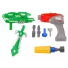 LEAN TOYS Schraubroboter mit Bohrer, Schraubendreher, Licht und Sound, Marineblau