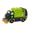 LEAN TOYS Cartoon Müllwagen Drehbar Beweglich DIY Grün 358 Teile Bausteine-Set