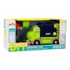 LEAN TOYS Cartoon Müllwagen drehbar beweglich DIY Navy Blau