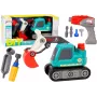 LEAN TOYS Cartoon Crawler Excavator For Turning DIY Turquoise