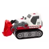 LEAN TOYS Cartoon Crawler Bagger zum Drehen DIY Weiß