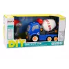 LEAN TOYS Cartoon Betonmischer-LKW zum Drehen DIY Blau