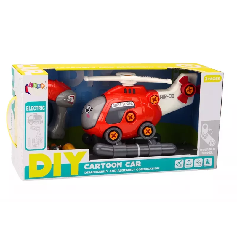 LEAN TOYS DIY Turning Cartoon Helicopter Rot