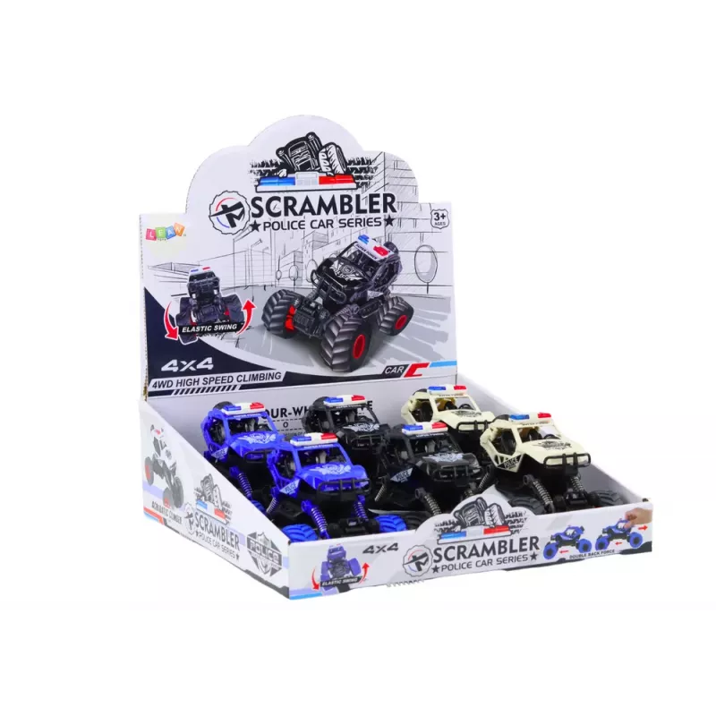 LEAN TOYS Polizeiauto Friction Drive 3 Off-Road Farben