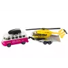 LEAN TOYS Geländewagen mit Boot oder Hubschrauber, Metallantrieb, Maßstab 1:32, Rückzieher, Druckgussmetall, verschiedene Farben