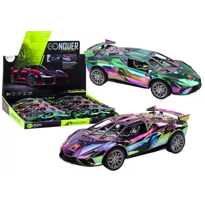 LEAN TOYS Sportwagen Lichter Geräusche Farbwechsel Chamäleon