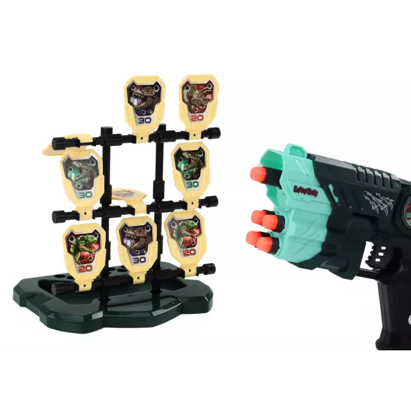 LEAN TOYS Foam Dinosaurs Green Arrow Set
