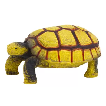 LEAN TOYS Sammelfigur Schildkröte Reptil Beige und Braun D
