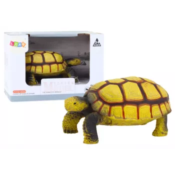 LEAN TOYS Sammelfigur Schildkröte Reptil Beige und Braun D