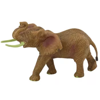LEAN TOYS Sammelfigur Afrikanischer Elefant mit erhobenem Rüssel Safari