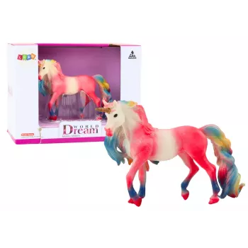 LEAN TOYS Sammelfigur Großer Einhorn Pink 11 cm