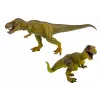 LEAN TOYS Dinosaurierfiguren-Set Tyrannosaurus mit kleiner realistischer Figur, 2 Stk.