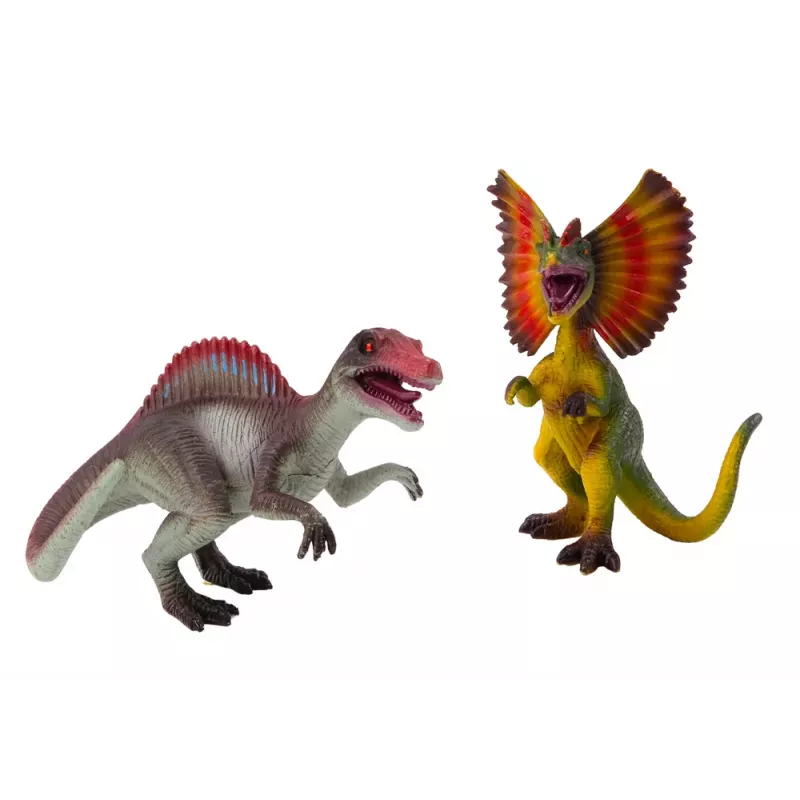 LEAN TOYS Dinosaurierfiguren Spinosaurus Dilophosaurus Set 2 Stück