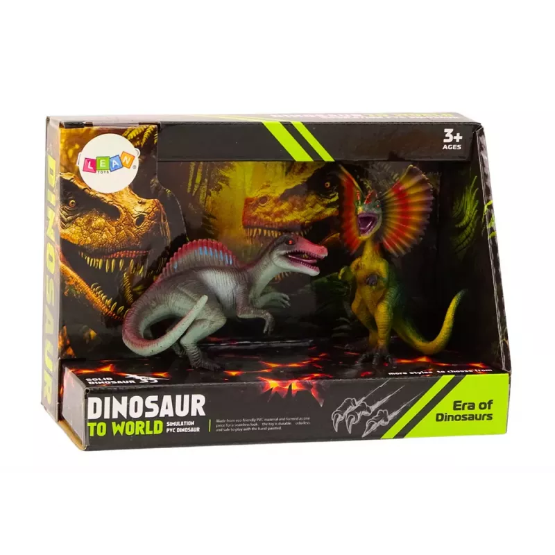 LEAN TOYS Dinosaurierfiguren Spinosaurus Dilophosaurus Set 2 Stück
