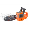 LEAN TOYS Seifenblasenmaschine Kettensäge Orange