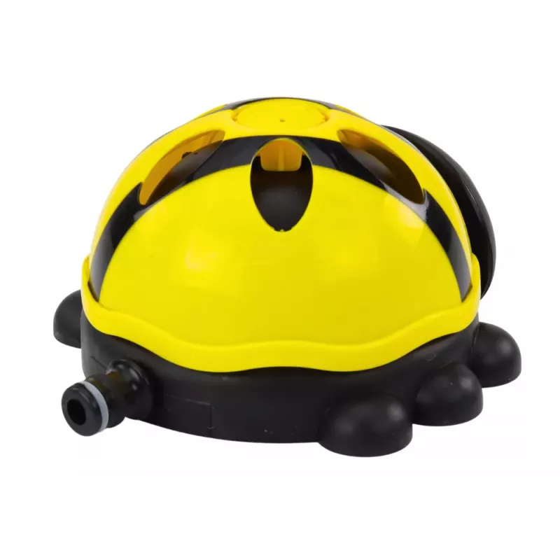 LEAN TOYS Gartensprenger Marienkäfer Wasserfontäne Gelb