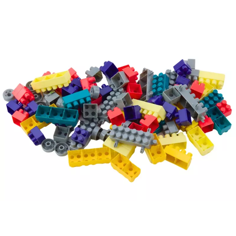 LEAN TOYS Multifunktionstisch 4in1 Bauklötze Angeln Malen Blau