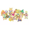 LEAN TOYS Set Magnete Holzfiguren in bunten Verkleidungen, 20 Teile