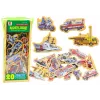 LEAN TOYS Set Holz-Magnete Fahrzeuge Schiffe Flugzeuge 20 Teile
