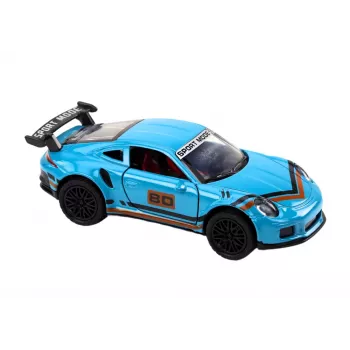 LEAN TOYS Sportwagen 1:32 Die-Cast Metall Actionfigur blauer Spoiler