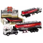 LEAN TOYS Truck With Trailer TIR 1:24 Car Truck Accessories Sounds Tanker