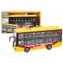 LEAN TOYS Doppeldeckerbus 1:16 Lichter Geräusche Reibungsantrieb Gelb
