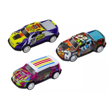 LEAN TOYS Federn-Set im Koffer, 25 Stk. Verkehrsschilder, Autos