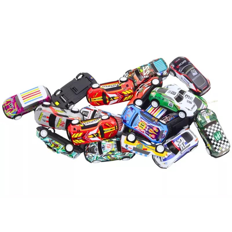 LEAN TOYS Federn-Set im Koffer, 25 Stk. Verkehrsschilder, Autos
