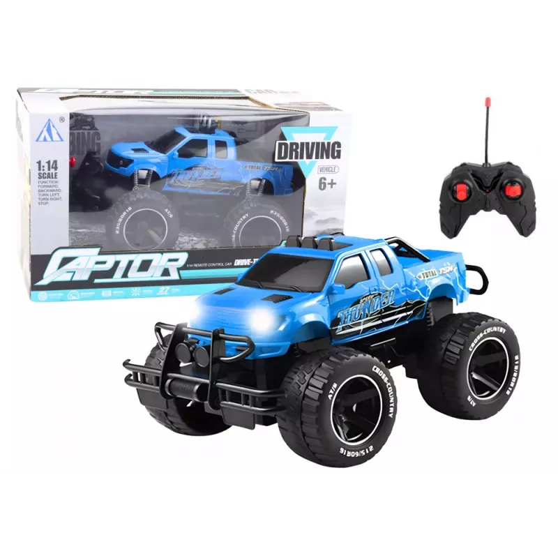 LEAN TOYS ferngesteuertes Off-Road-Fahrzeug RC 1:14 Blau