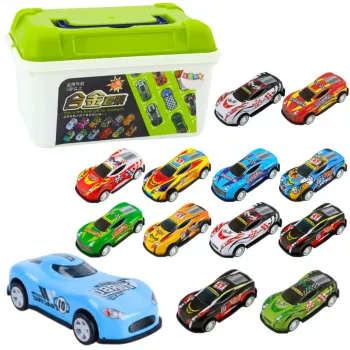 LEAN TOYS Federn-Set im Koffer, 30 Stück, Cars