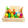 LEAN TOYS Obst und Gemüse aus Holz in Magnetbox Küche