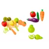 LEAN TOYS Obst und Gemüse aus Holz in Magnetbox Küche