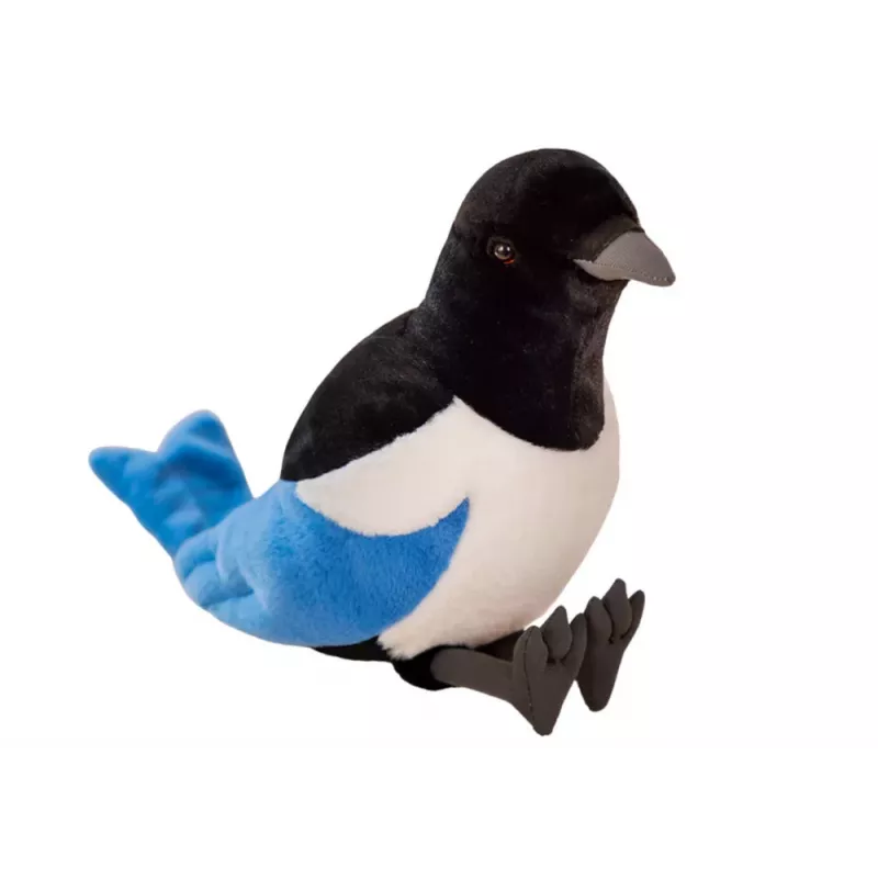LEAN TOYS Plüsch-Maskottchen Eurasische Elster Blau 30 cm