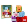 LEAN TOYS Weiche pädagogische Badebausteine Tiere