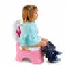 LEAN TOYS Interaktives Rosa Töpfchen mit Kronen-Musik-Toilette für Kleinkinder 5-in-1