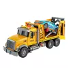 LEAN TOYS Abschleppwagen Pannenhilfe Auto 2in1 mit einstellbaren Lichtern und Geräuschen