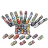 LEAN TOYS Set mit 25 Rückzieher-Spielzeugautos, gemischte Fahrzeuge, bunt, Reibungsantrieb, keine Batterien erforderlich, für Kinder ab 3 Jahren